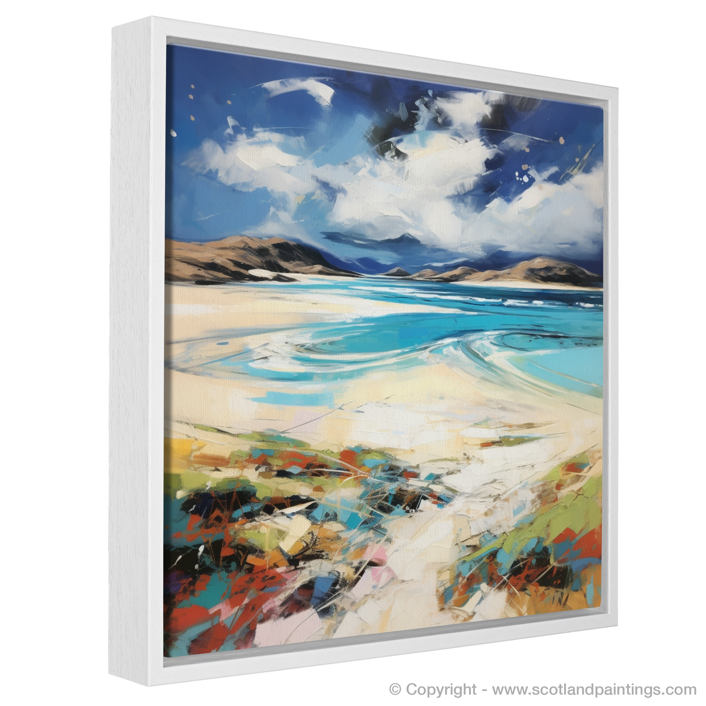 Painting and Art Print of Luskentyre Beach, Isle of Harris. Wild Whispers of Luskentyre Beach.