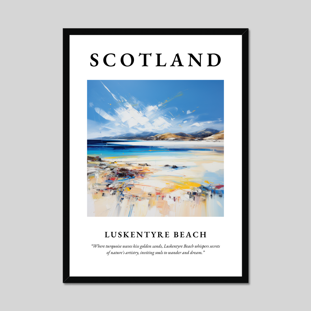 Poster of Luskentyre Beach, Scotland.