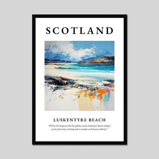 Poster of Luskentyre Beach, Scotland.