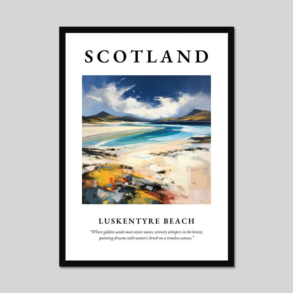 Poster of Luskentyre Beach, Scotland.