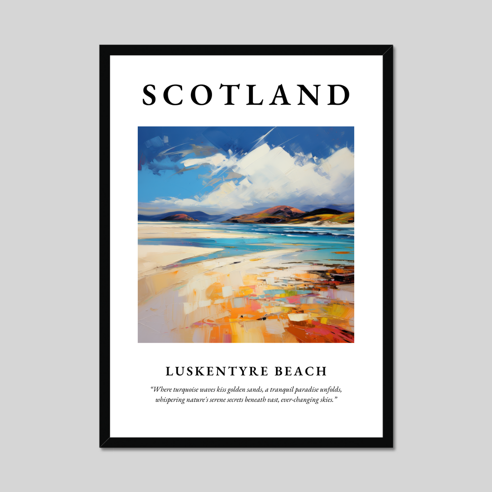 Poster of Luskentyre Beach, Scotland.