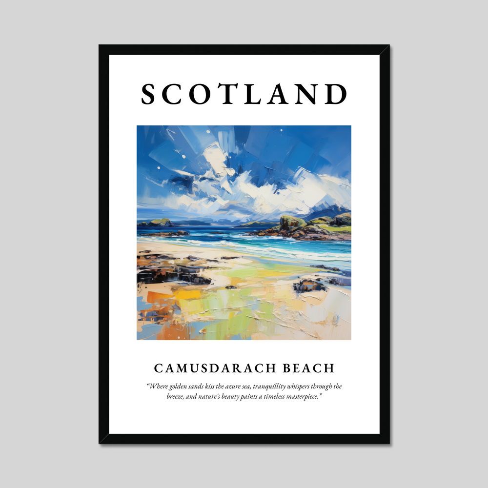 Poster of Camusdarach Beach, Scotland.