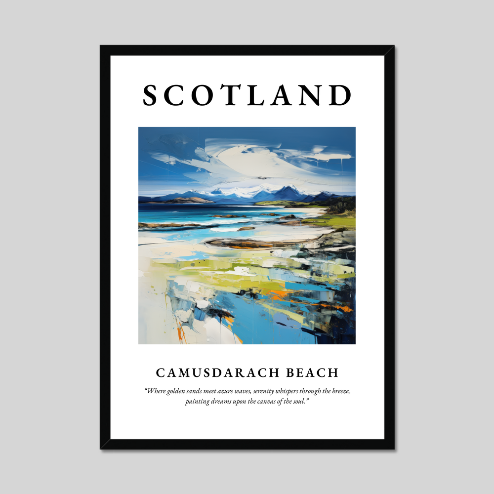 Poster of Camusdarach Beach, Scotland.