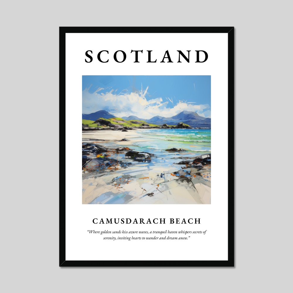 Poster of Camusdarach Beach, Scotland.