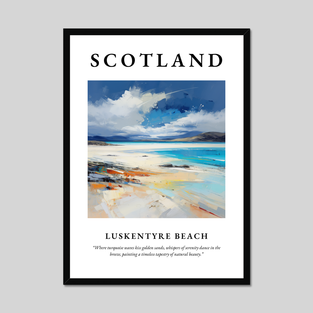 Poster of Luskentyre Beach, Scotland.