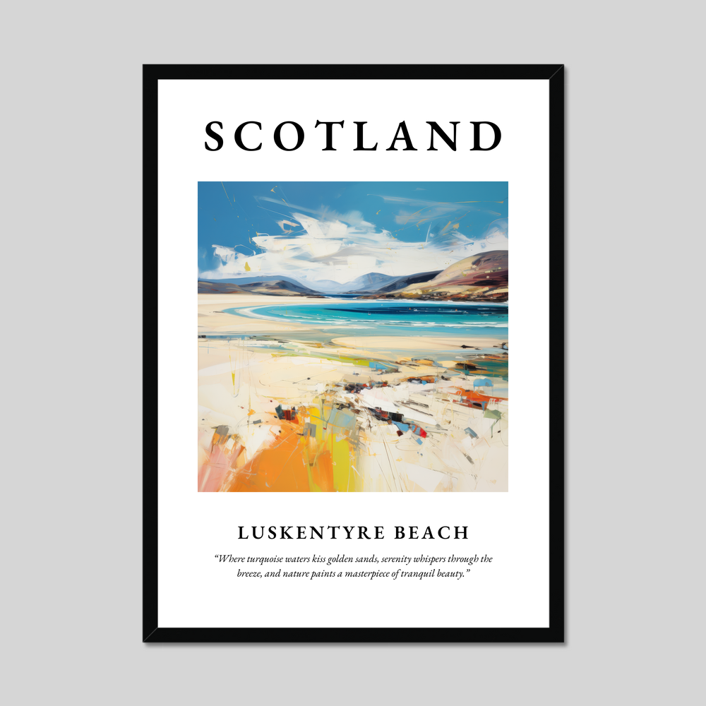 Poster of Luskentyre Beach, Scotland.