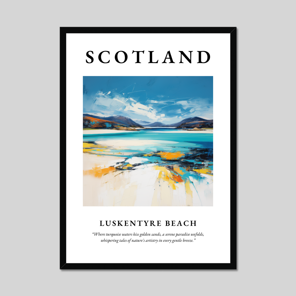 Poster of Luskentyre Beach, Scotland.