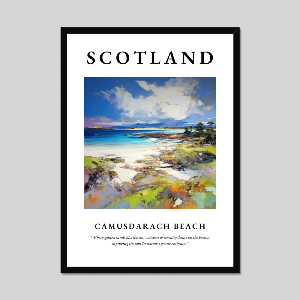 Poster of Camusdarach Beach, Scotland.