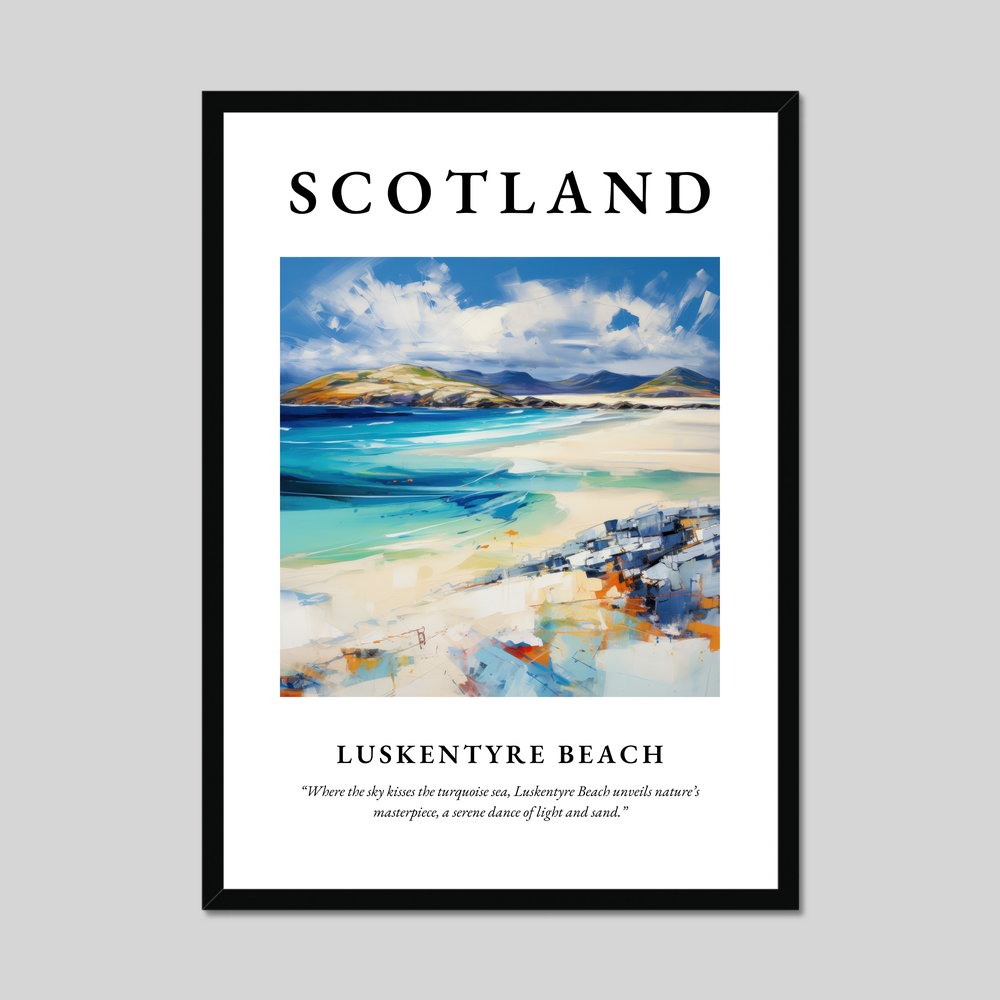 Poster of Luskentyre Beach, Scotland.