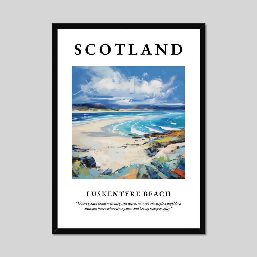 Poster of Luskentyre Beach, Scotland.