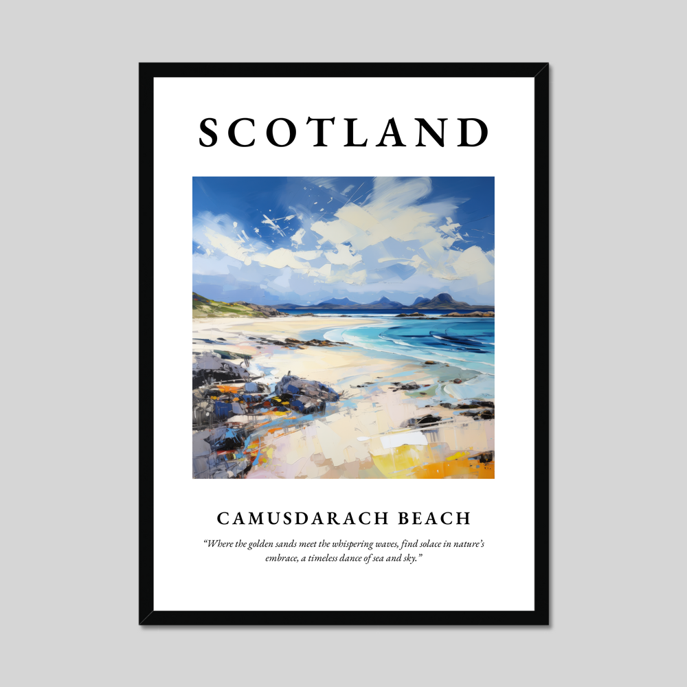 Poster of Camusdarach Beach, Scotland.