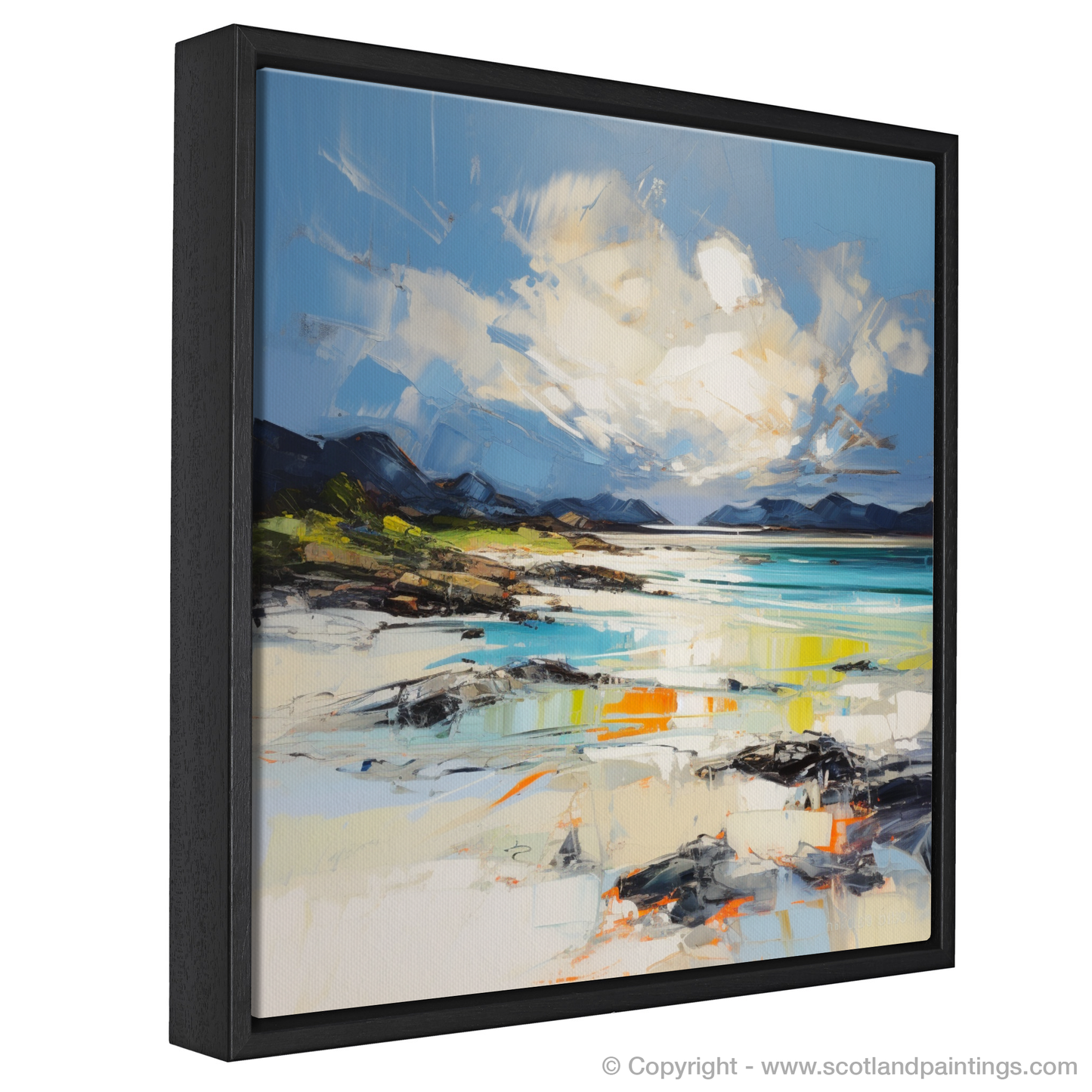 Painting and Art Print of Camusdarach Beach, Arisaig entitled "Expression of Camusdarach Beach".