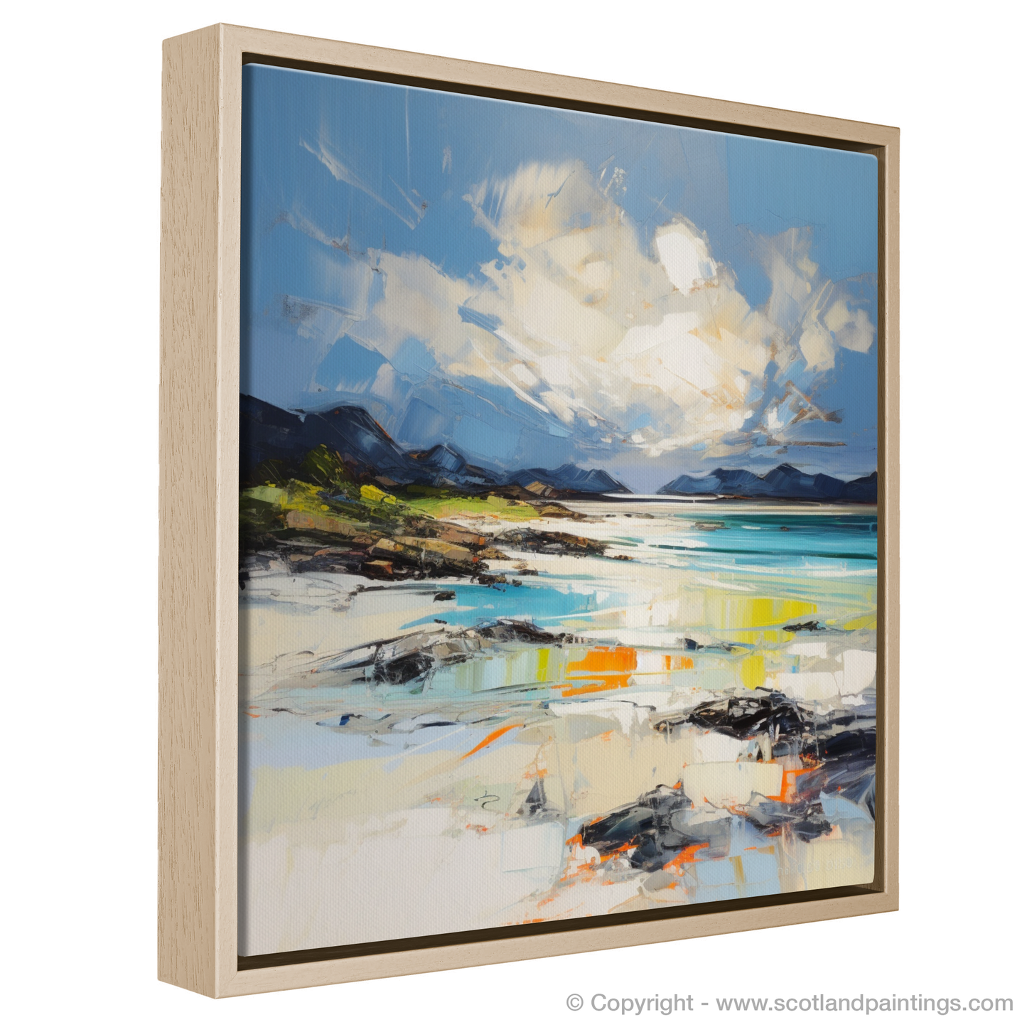 Painting and Art Print of Camusdarach Beach, Arisaig entitled "Expression of Camusdarach Beach".