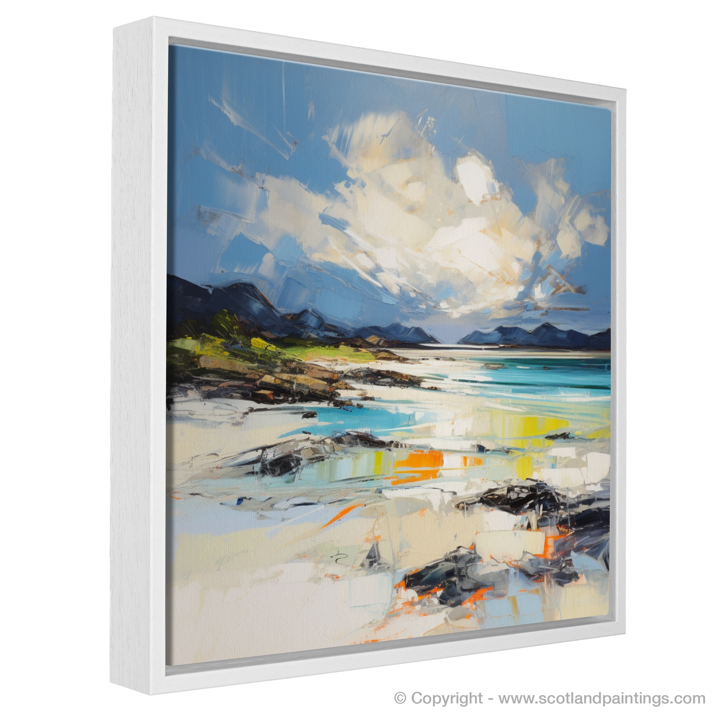 Painting and Art Print of Camusdarach Beach, Arisaig entitled "Expression of Camusdarach Beach".