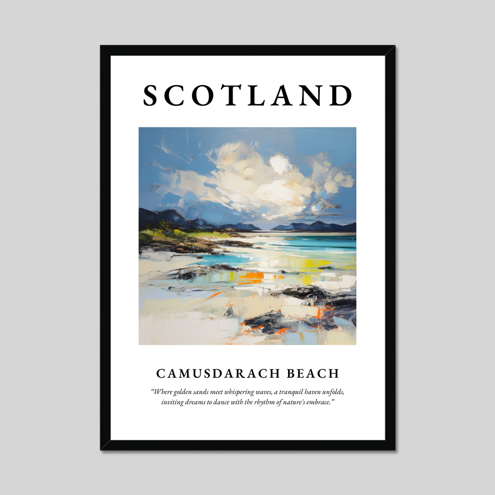 Poster of Camusdarach Beach, Scotland.