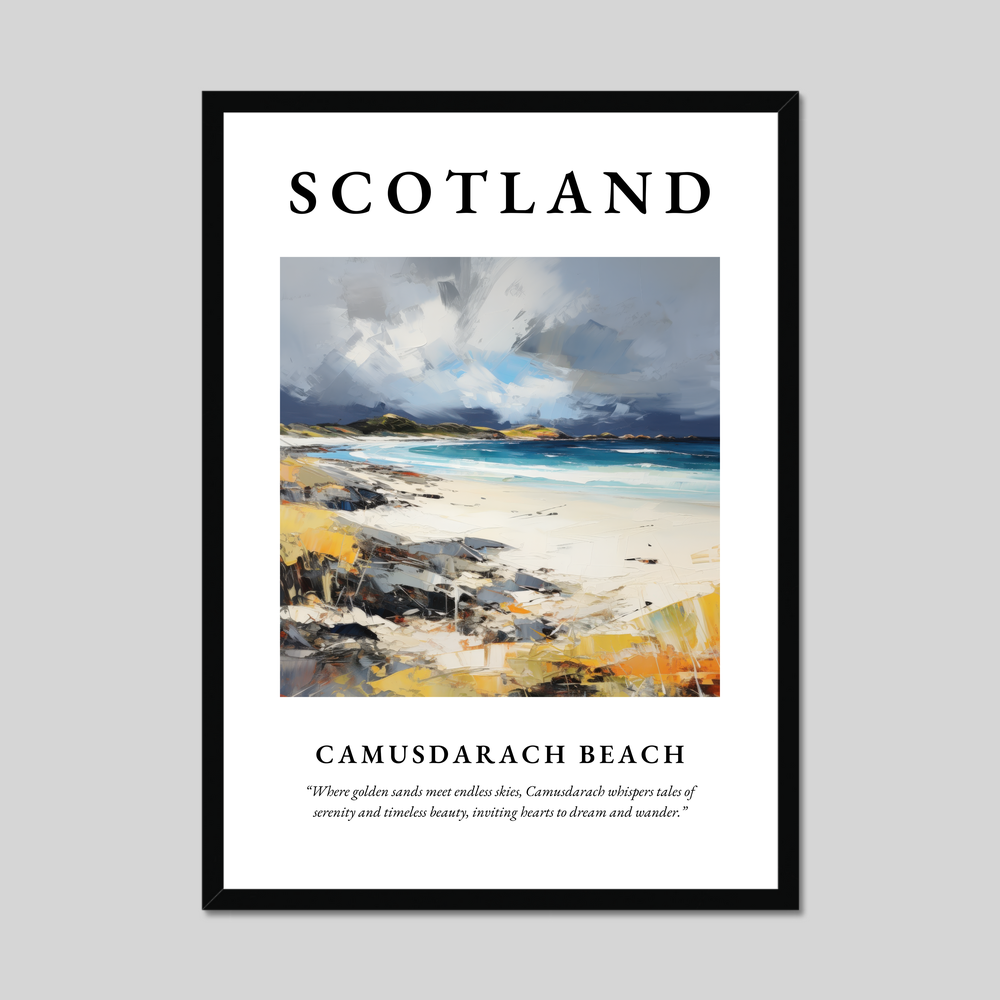 Poster of Camusdarach Beach, Scotland.