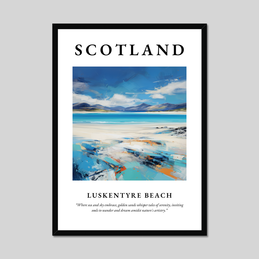 Poster of Luskentyre Beach, Scotland.