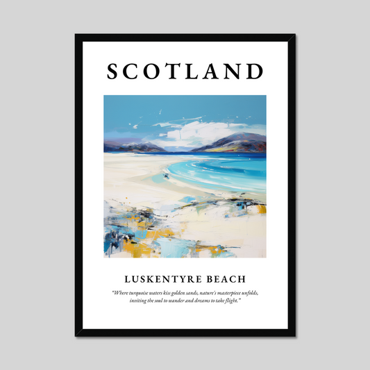 Poster of Luskentyre Beach, Scotland.