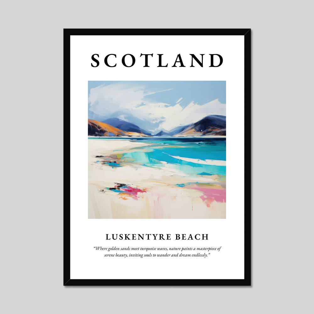 Poster of Luskentyre Beach, Scotland.