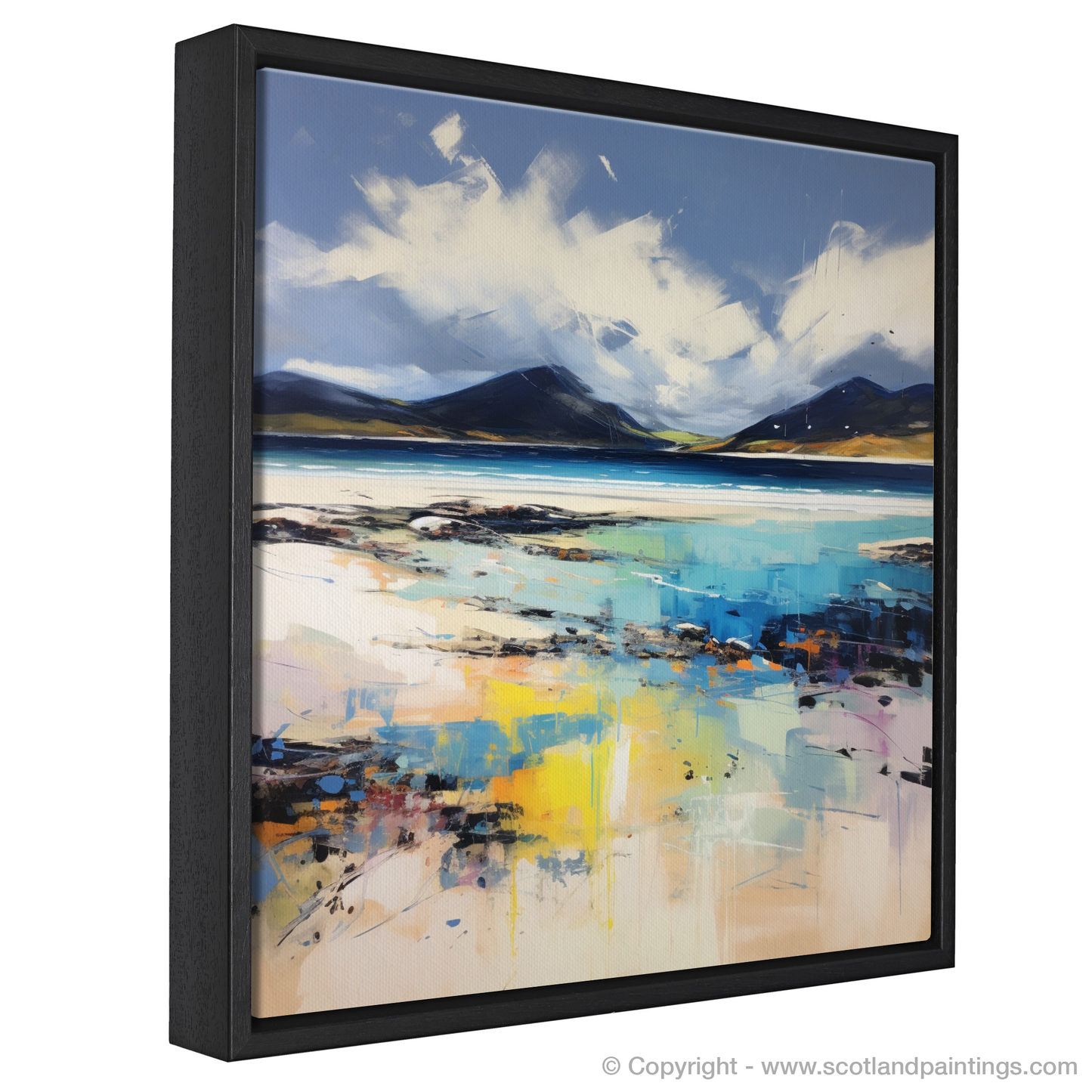 Painting and Art Print of Luskentyre Beach, Isle of Harris. Luskentyre Beach Expressionist Ode.