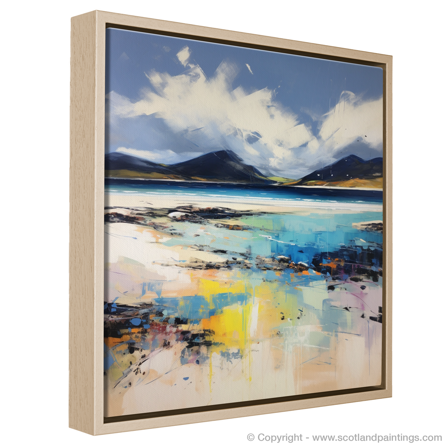 Painting and Art Print of Luskentyre Beach, Isle of Harris. Luskentyre Beach Expressionist Ode.