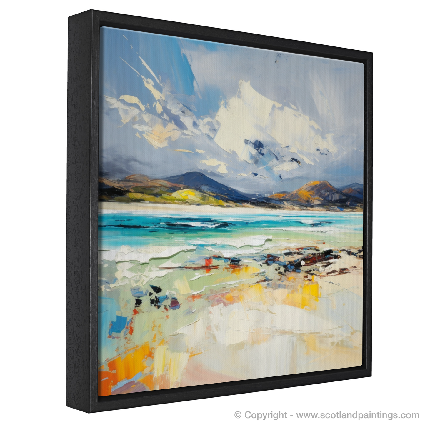 Painting and Art Print of Luskentyre Beach, Isle of Harris. Expressionist Ode to Luskentyre Beach.