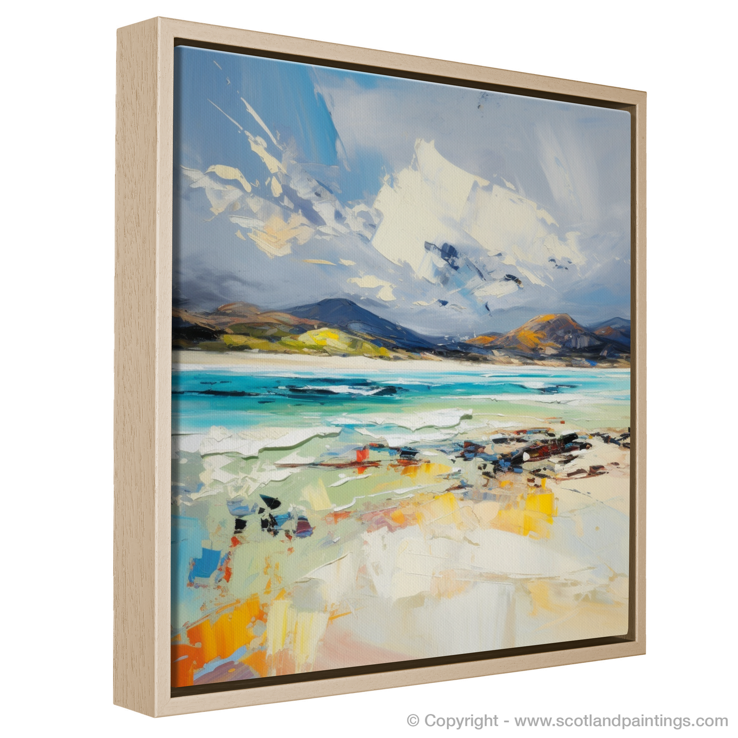 Painting and Art Print of Luskentyre Beach, Isle of Harris. Expressionist Ode to Luskentyre Beach.