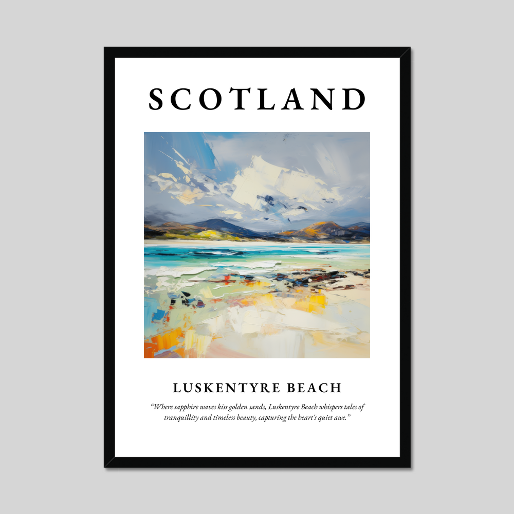 Poster of Luskentyre Beach, Scotland.