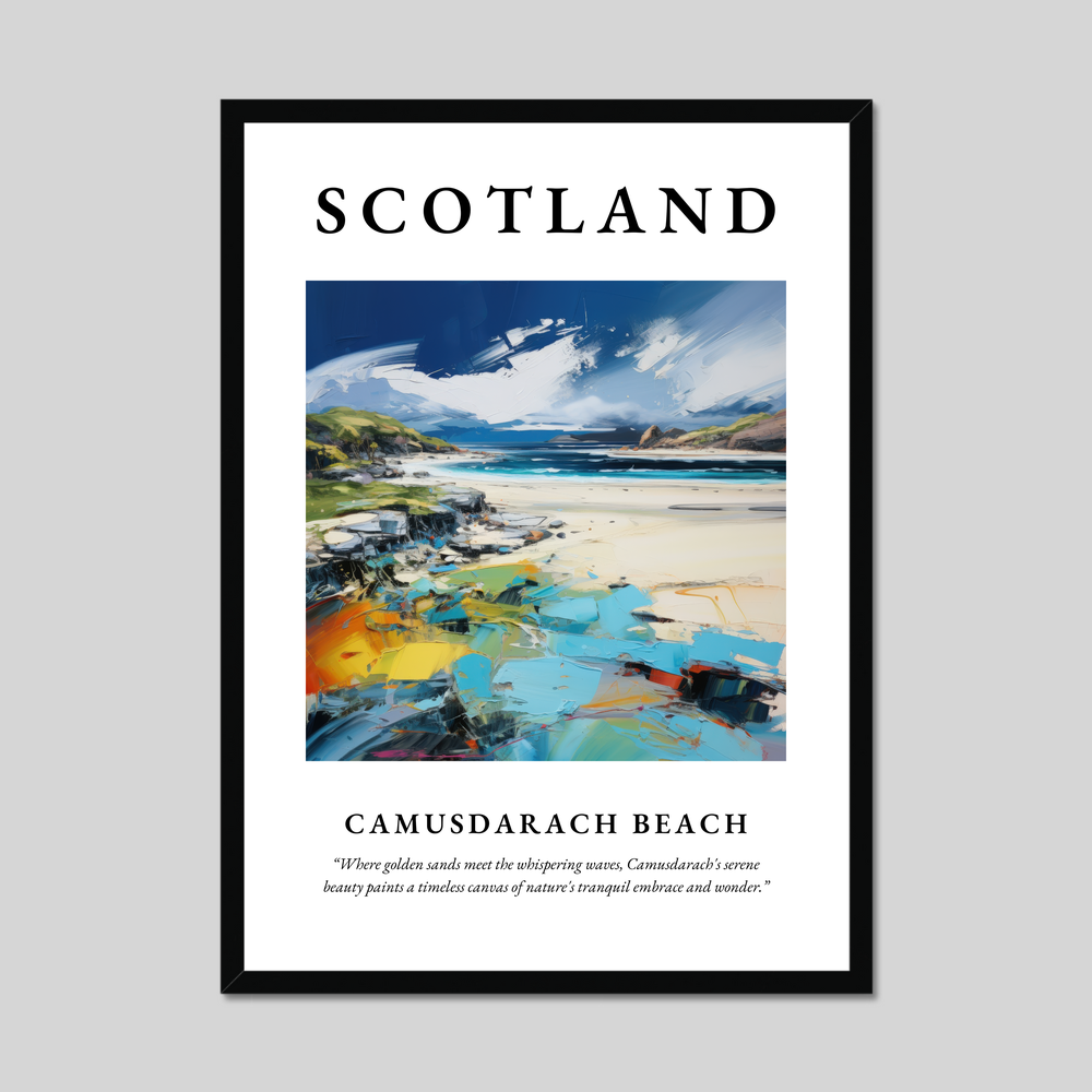 Poster of Camusdarach Beach, Scotland.