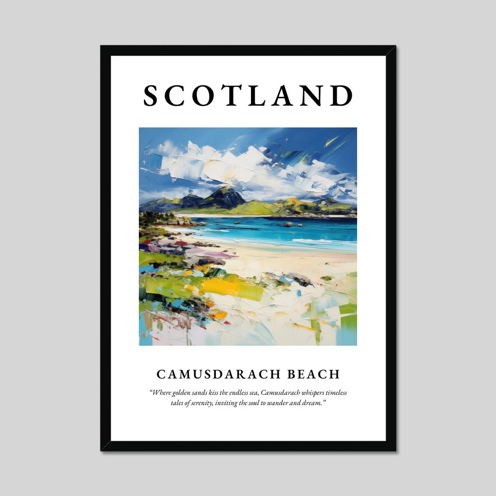 Poster of Camusdarach Beach, Scotland.