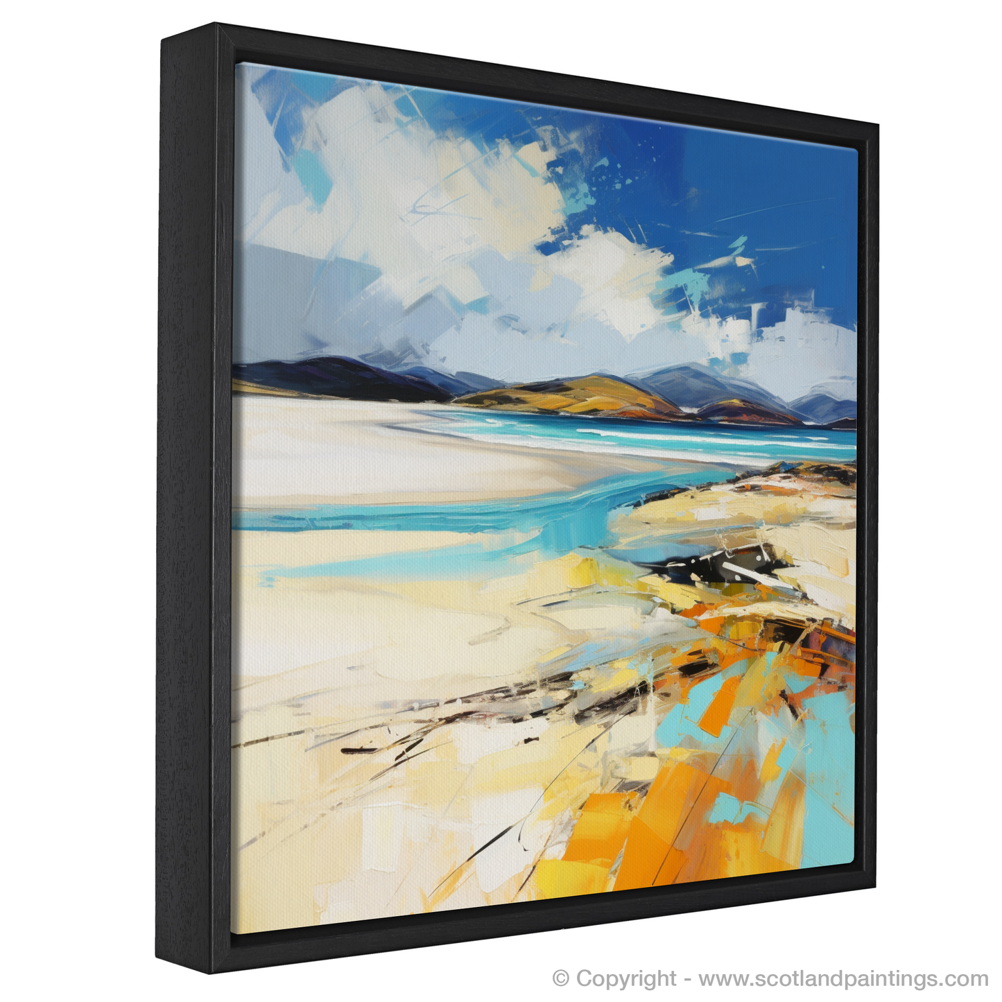 Painting and Art Print of Luskentyre Beach, Isle of Harris. Wild Embrace of Luskentyre Beach.