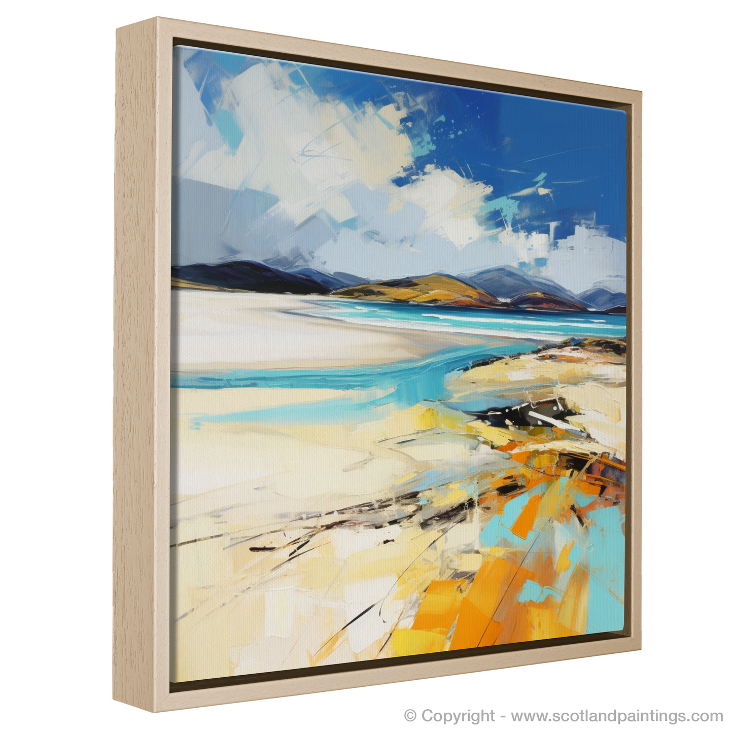 Painting and Art Print of Luskentyre Beach, Isle of Harris. Wild Embrace of Luskentyre Beach.