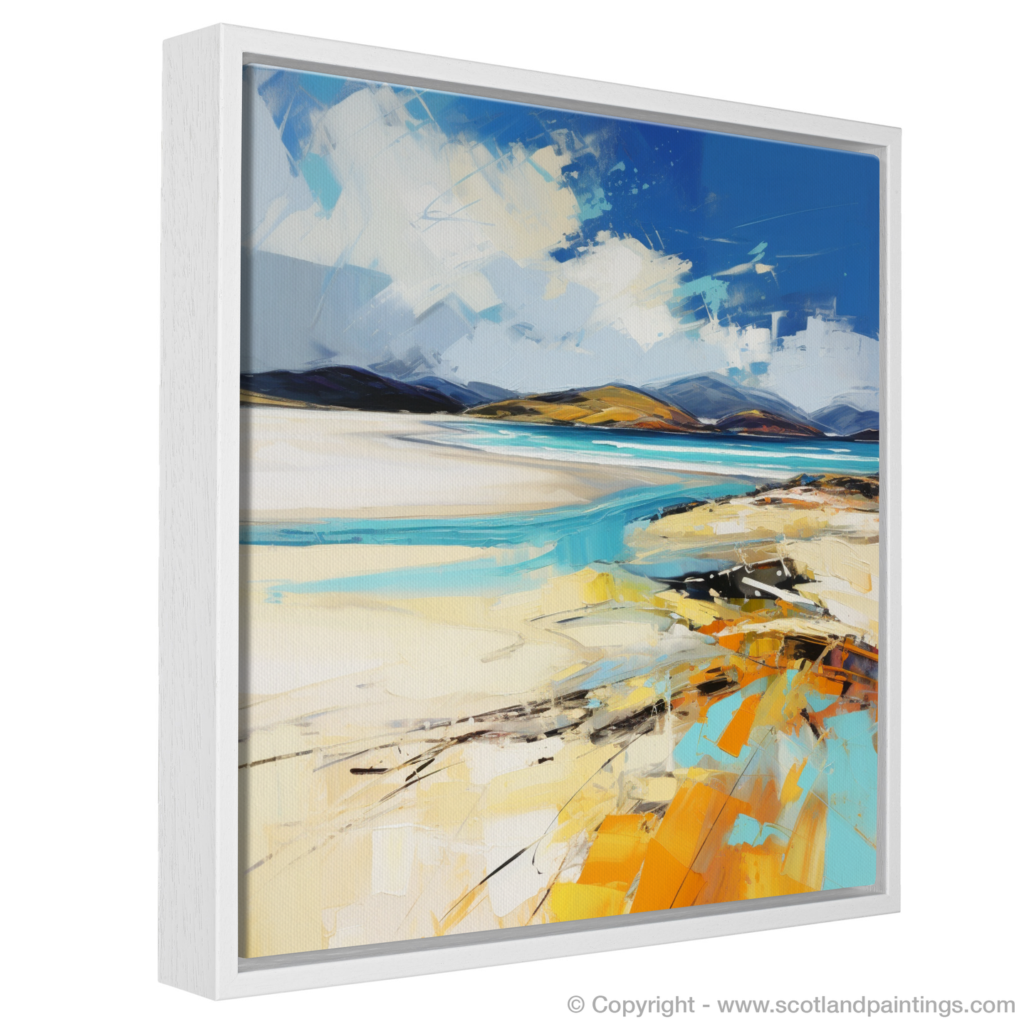 Painting and Art Print of Luskentyre Beach, Isle of Harris. Wild Embrace of Luskentyre Beach.