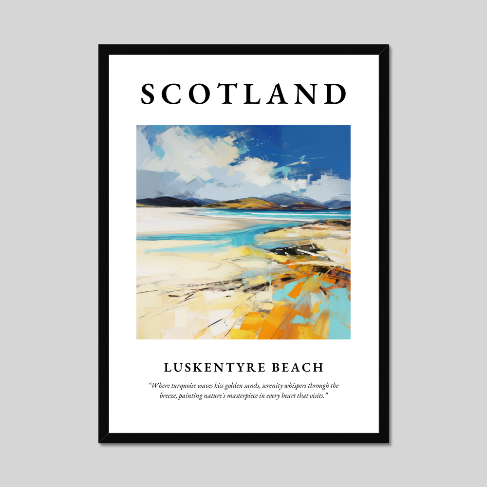 Poster of Luskentyre Beach, Scotland.