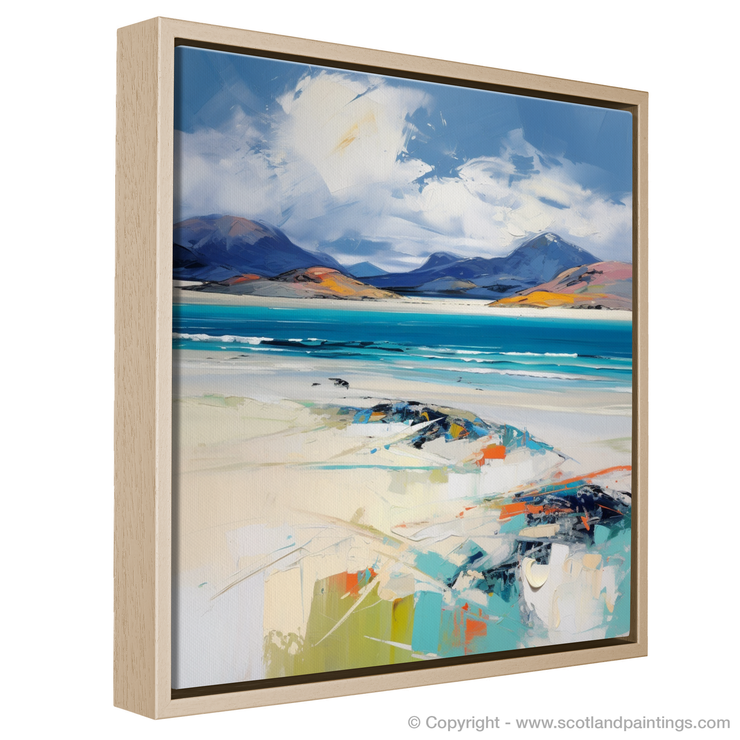 Painting and Art Print of Luskentyre Beach, Isle of Harris. Expressionist Dance of Luskentyre Beach.