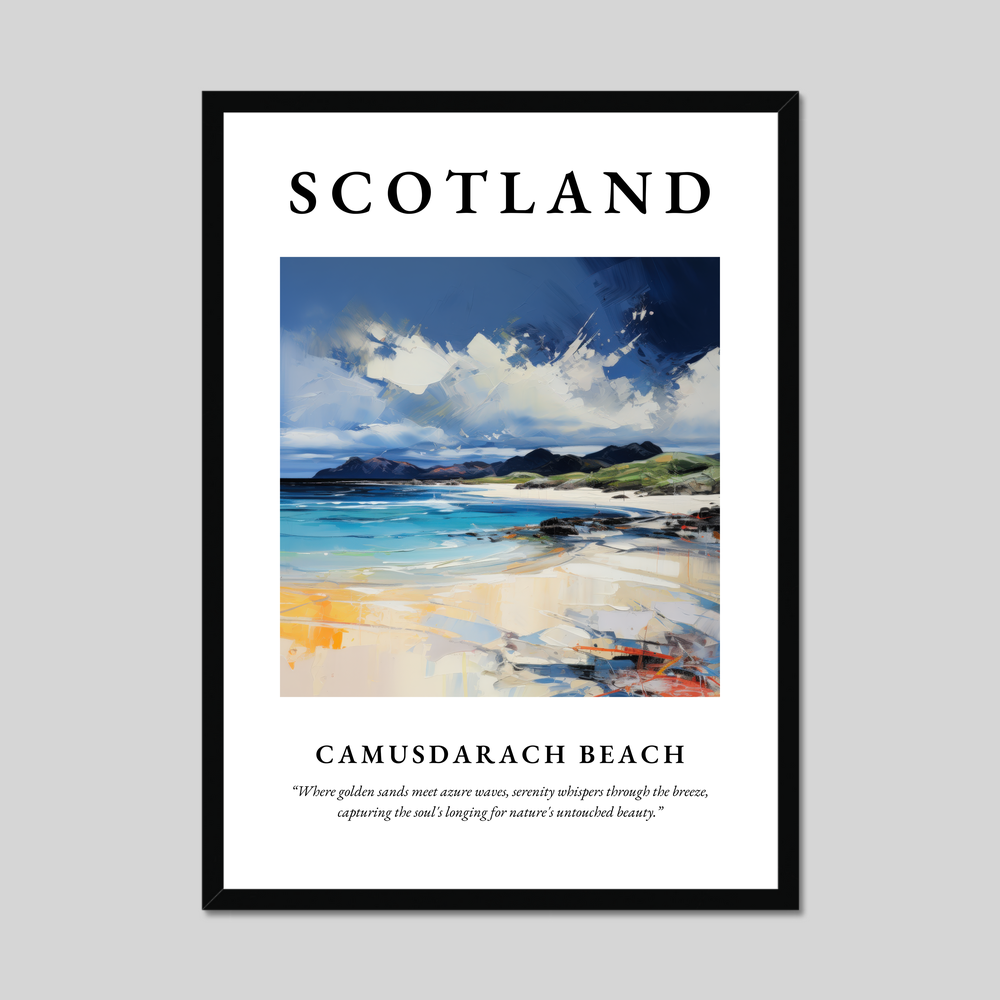 Poster of Camusdarach Beach, Scotland.