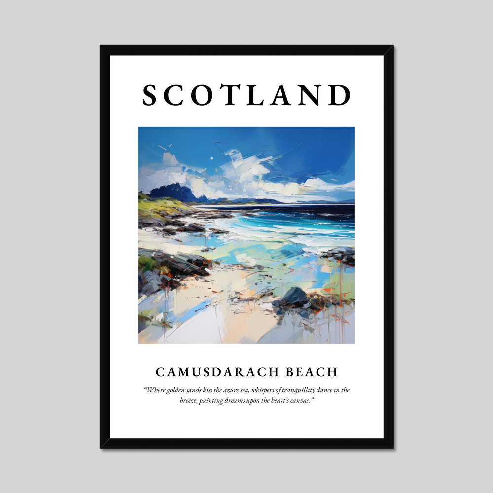 Poster of Camusdarach Beach, Scotland.