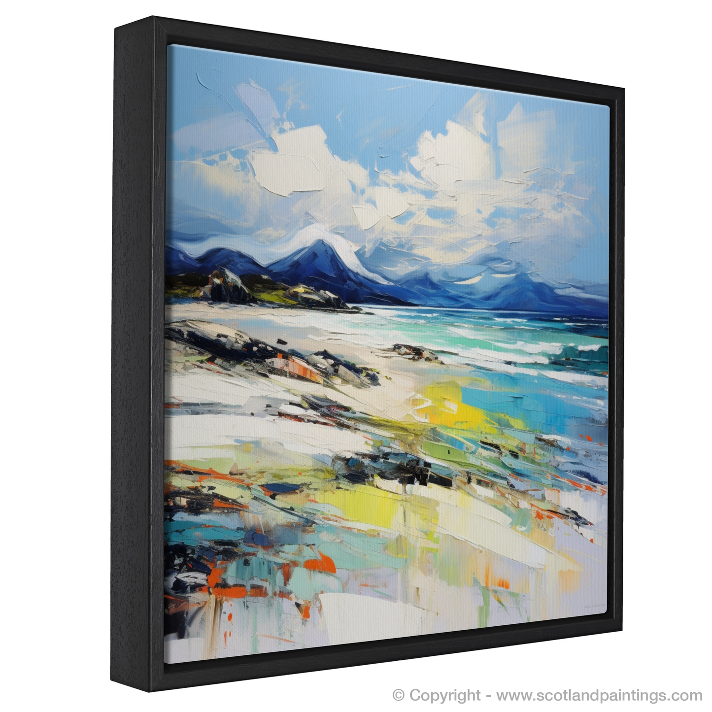 Painting and Art Print of Camusdarach Beach, Arisaig entitled "Wild Shores of Camusdarach Beach".