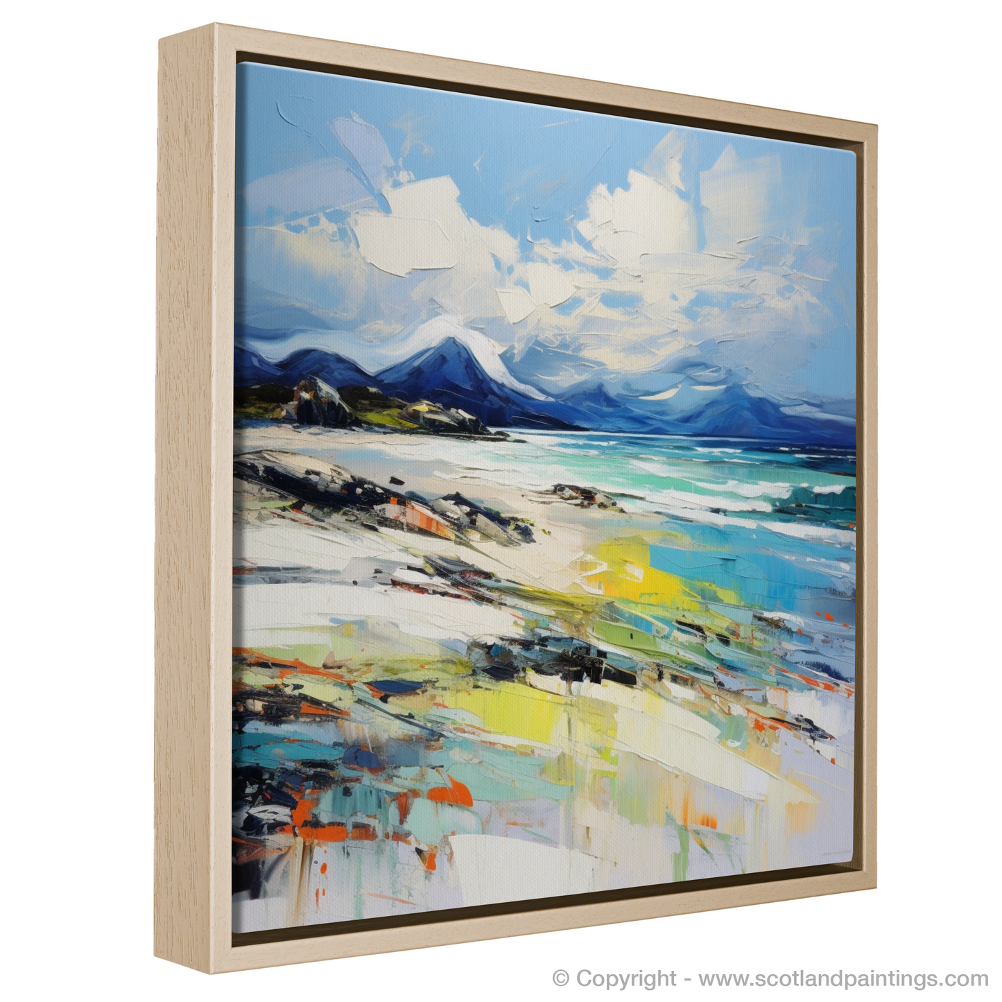 Painting and Art Print of Camusdarach Beach, Arisaig entitled "Wild Shores of Camusdarach Beach".