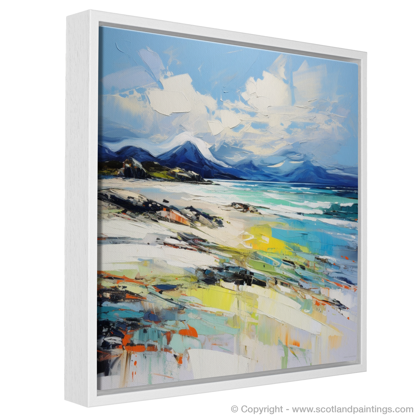 Painting and Art Print of Camusdarach Beach, Arisaig entitled "Wild Shores of Camusdarach Beach".