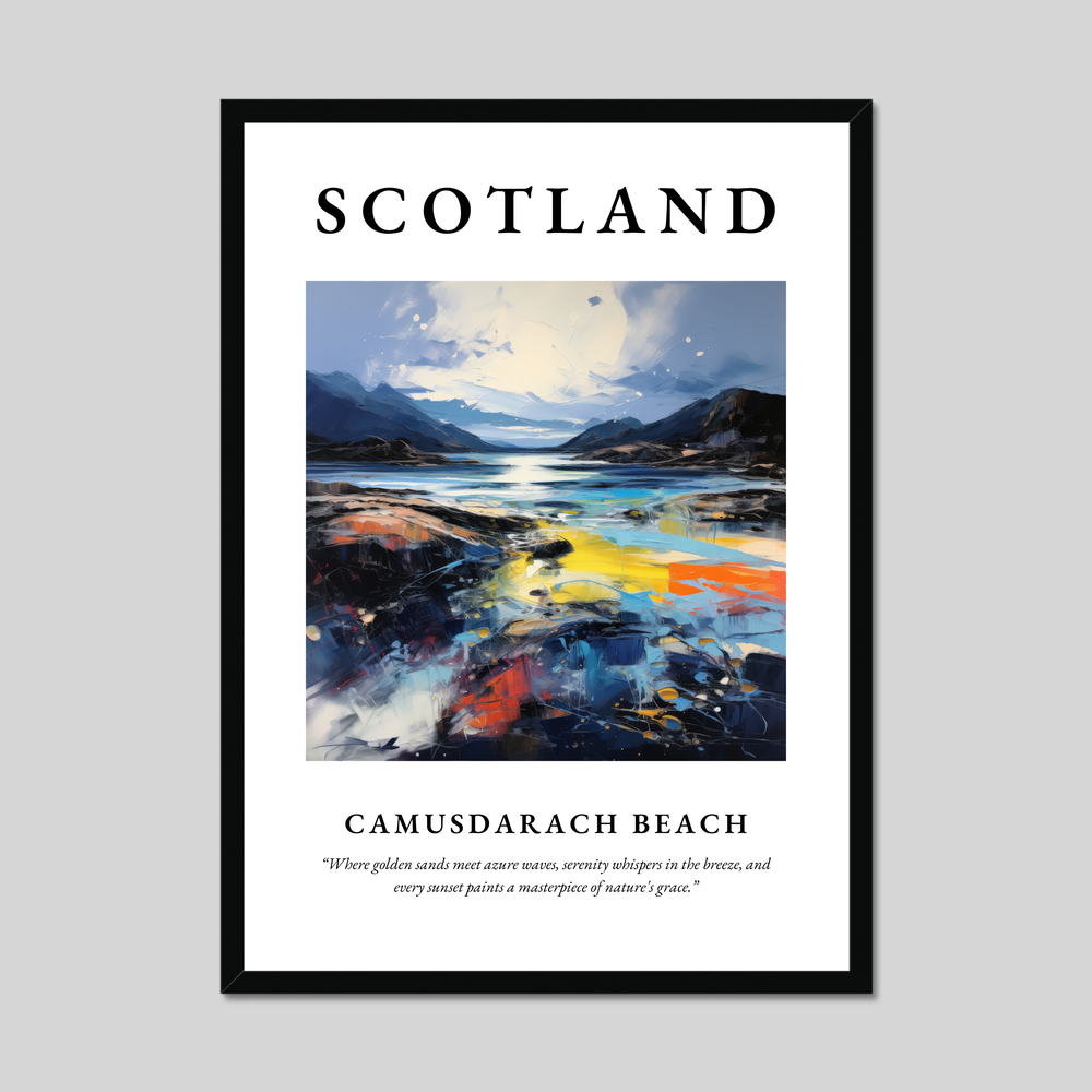 Poster of Camusdarach Beach, Scotland.