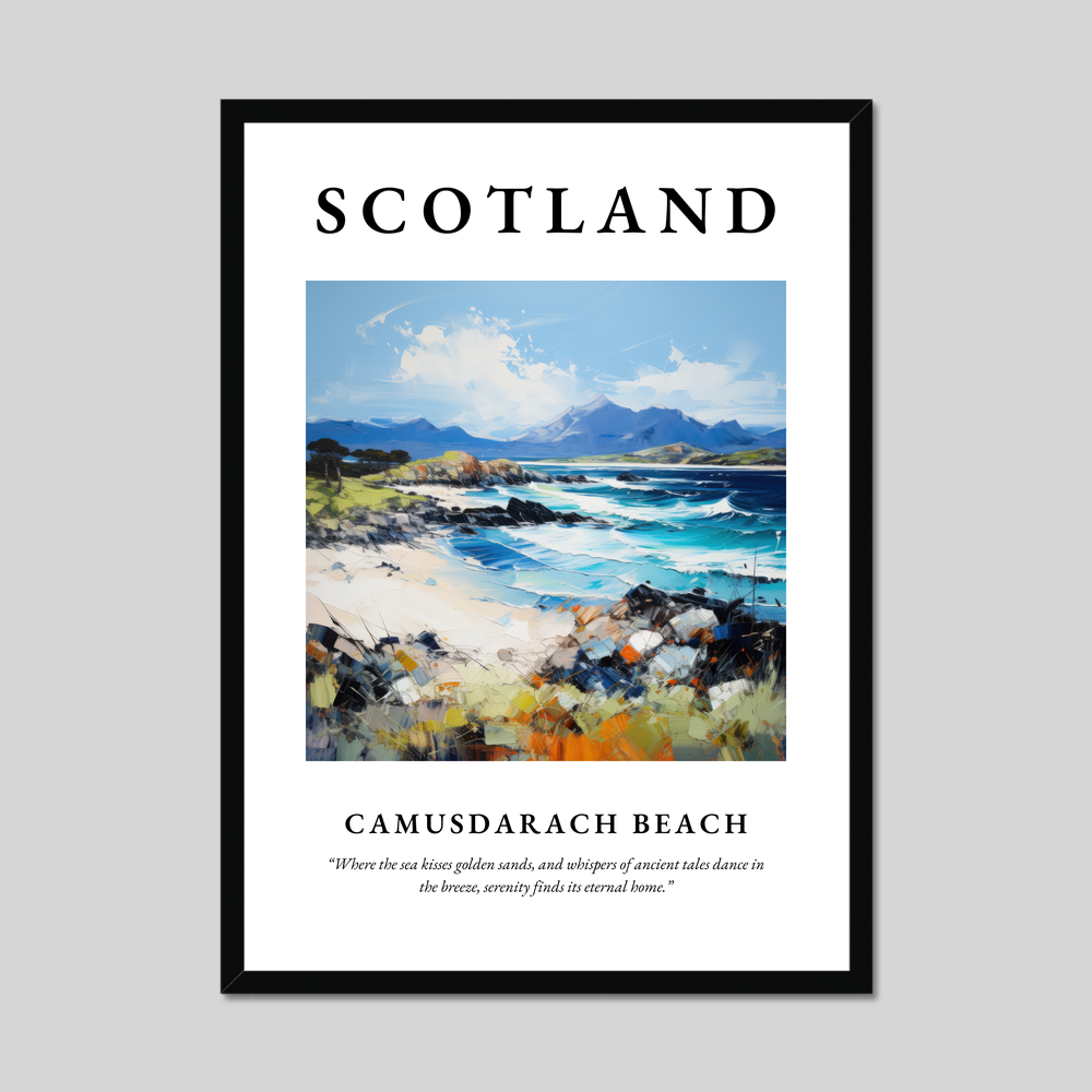 Poster of Camusdarach Beach, Scotland.