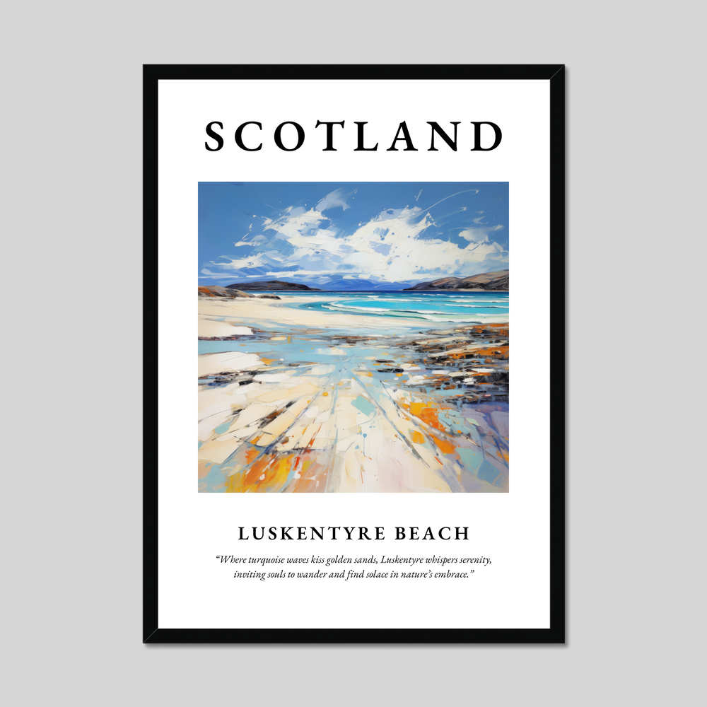 Poster of Luskentyre Beach, Scotland.