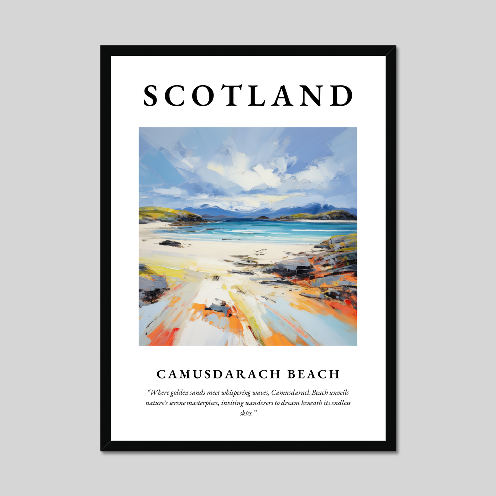 Poster of Camusdarach Beach, Scotland.