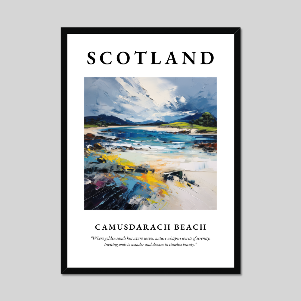 Poster of Camusdarach Beach, Scotland.