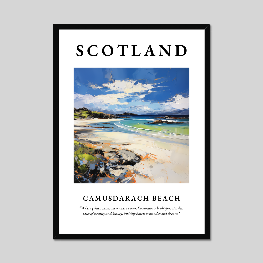 Poster of Camusdarach Beach, Scotland.