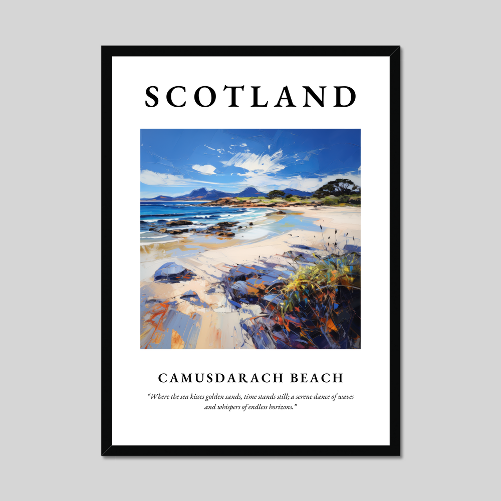 Poster of Camusdarach Beach, Scotland.