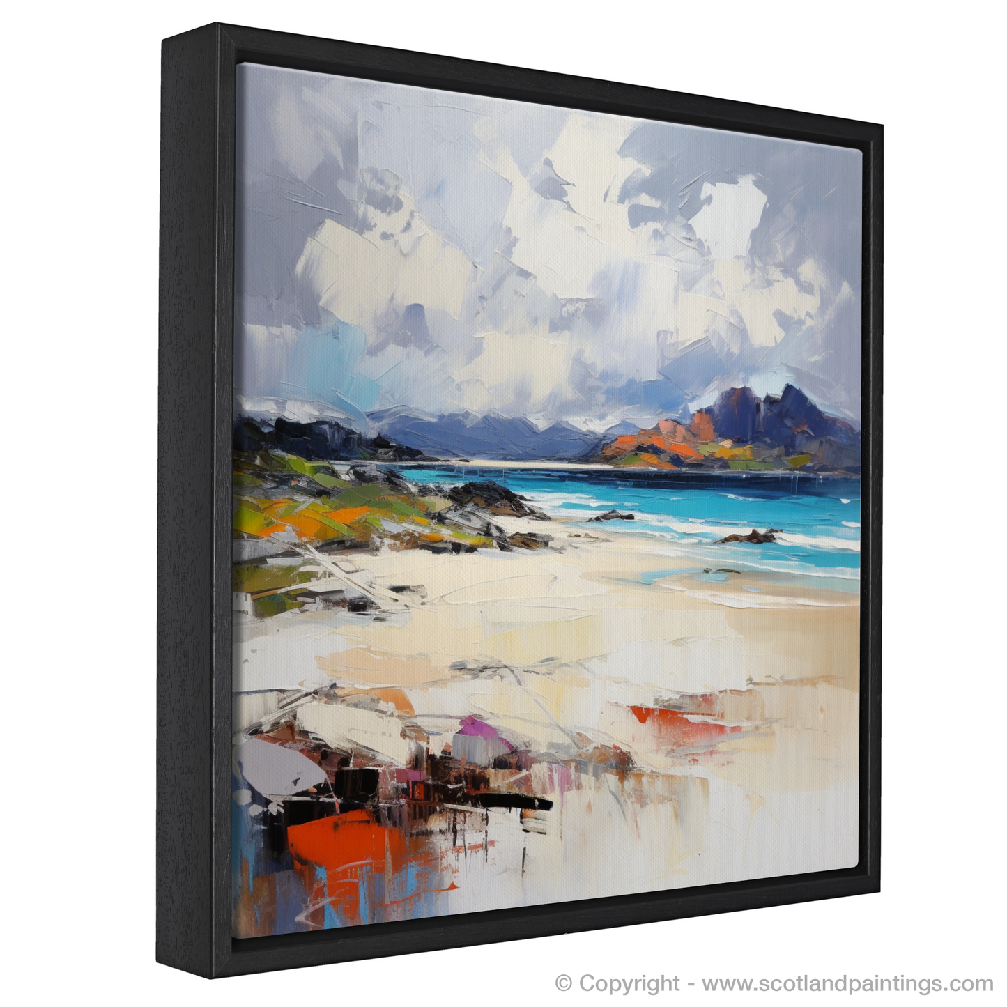 Painting and Art Print of Camusdarach Beach, Arisaig entitled "Wild Rhythms of Camusdarach Beach".