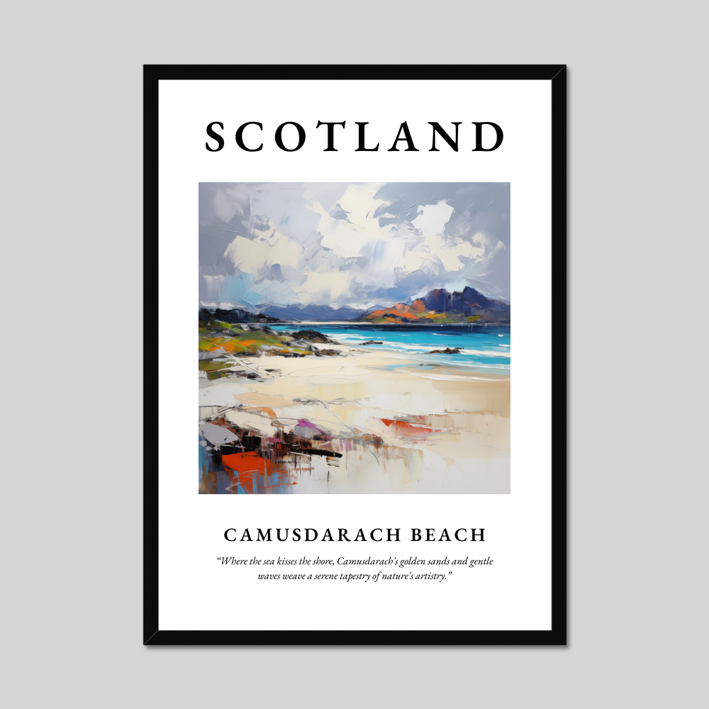 Poster of Camusdarach Beach, Scotland.