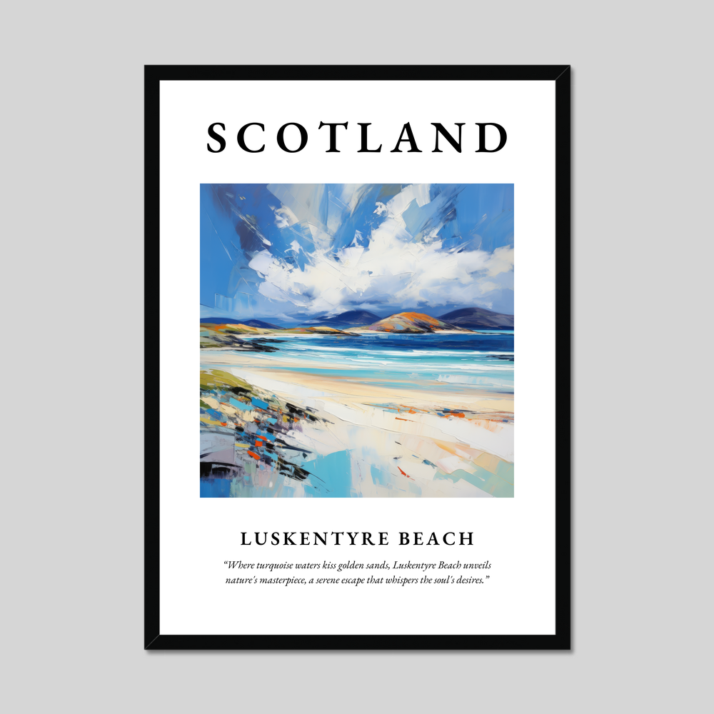 Poster of Luskentyre Beach, Scotland.